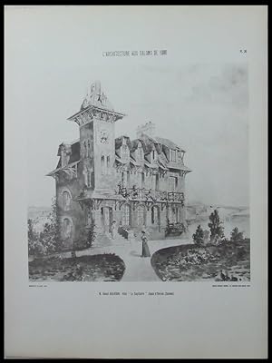 ONIVAL, AULT, VILLA LE SAGITTAIRE - 1906 - GRANDE PLANCHE - RAOUL BRANDON