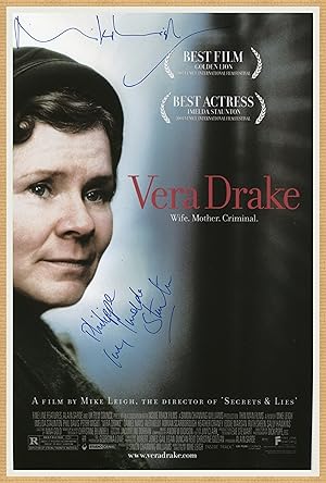 Seller image for Mike Leigh & Imelda Staunton - Belle grande photo ddicace - Gand 2005 for sale by PhP Autographs