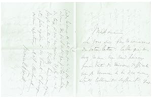 Bild des Verkufers fr Eigenhndiger Brief mit Unterschrift. zum Verkauf von Kotte Autographs GmbH