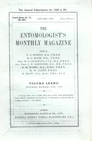 Entomologist's Monthly Magazine Vol. 82 (1946)