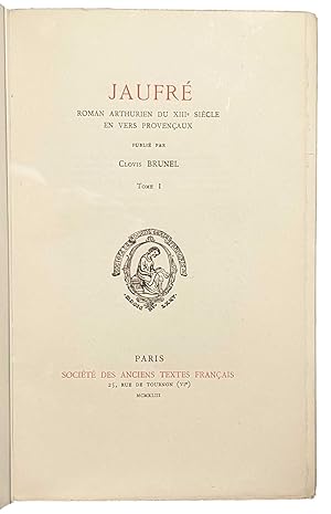 roman arthurien du XIIIe siècle en vers provençaux, publié par Clovis Brunel.