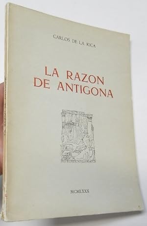 Bild des Verkufers fr La razn de Antgona zum Verkauf von Librera Mamut