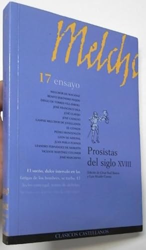 Imagen del vendedor de Prosistas del siglo XVIII a la venta por Librer�a Mamut