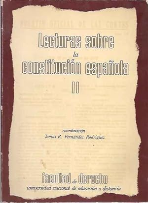 Imagen del vendedor de Lecturas sobre la constitucin espaola, II a la venta por SOSTIENE PEREIRA