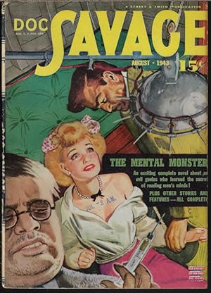 Seller image for DOC SAVAGE: August, Aug. 1943 ("The Mental Monster") for sale by Books from the Crypt