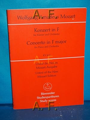 Seller image for Konzert in F fr Klavier und Orchester = Concerto in F major for Piano and Orchestra. KV 413 / Brenreiter-Studienpartituren TP 245 for sale by Antiquarische Fundgrube e.U.