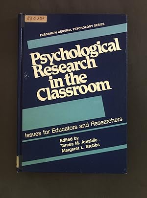 Seller image for Psychological Research in the Classroom: Issues for Educators and Researchers for sale by books4less (Versandantiquariat Petra Gros GmbH & Co. KG)