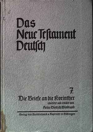 Image du vendeur pour Die Briefe an die Korinther. Das neue Testament deutsch Teilband 7. mis en vente par books4less (Versandantiquariat Petra Gros GmbH & Co. KG)