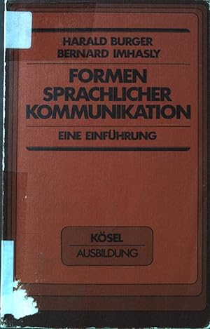 Bild des Verkufers fr Formen sprachlicher Kommunikation: Eine Einfhrung. Schwerpunkte der Soziologie. zum Verkauf von books4less (Versandantiquariat Petra Gros GmbH & Co. KG)