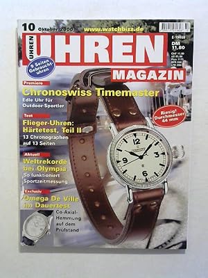 Bild des Verkufers fr Uhren Magazin. Ausgabe 10 / 2000. zum Verkauf von Buecherhof