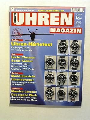 Bild des Verkufers fr Uhren Magazin. Ausgabe 9 / 2000. zum Verkauf von Buecherhof