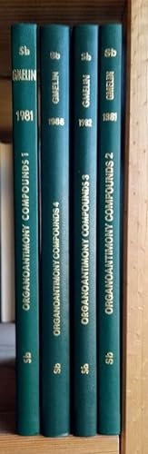 Sb Organoantimony Compounds. [Parts 1-4 in 4 vols.] (Gmelin Handbook of Inorganic Chemistry).