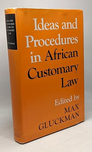 Seller image for Ideas and procedures in african customary law for sale by crealivres