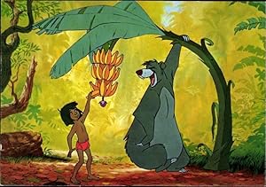 Bild des Verkufers fr Knstler Ansichtskarte / Postkarte Walt Disney, Das Dschungelbuch, The Jungle Book, Mogli, Balu zum Verkauf von akpool GmbH