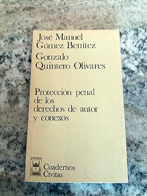 Image du vendeur pour Proteccion penal de los derechos de autor y conexos mis en vente par Itziar Arranz Libros & Dribaslibros
