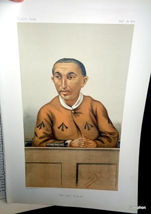 Harry Benson. Celebrated Jewish Racing Fraudster/Impersonator. Vanity Fair Coloured Lithograph. S...