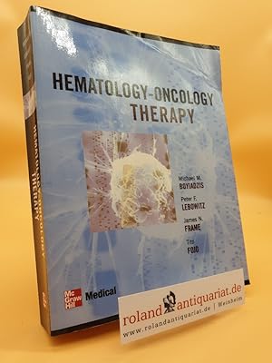 Bild des Verkufers fr Hematology - Oncology Therapy zum Verkauf von Roland Antiquariat UG haftungsbeschrnkt