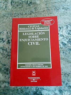 Immagine del venditore per Legislacion Sobre Enjuiciamiento Civil (Biblioteca Legislacion 2006) venduto da Itziar Arranz Libros & Dribaslibros