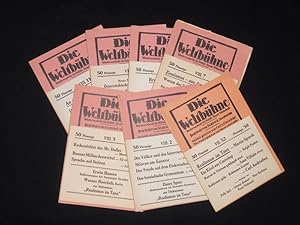 Realismus im Tanz. Sieben Hefte "Die Weltbühne" 1952 und 1953 mit Beiträgen zur Tanz-Diskussion