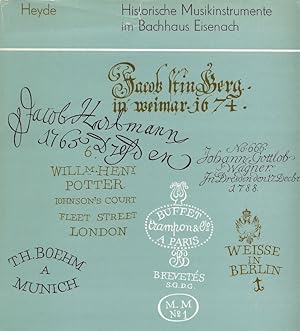 Seller image for Historische Musikinstrumente im Bachhaus Eisenach for sale by Flgel & Sohn GmbH