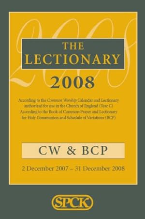 Seller image for Common Worship Lectionary 2008 for sale by WeBuyBooks