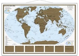 Bild des Verkufers fr Rubbelkarte Staaten der Erde - Weltkarte scratch map zum Verkauf von buchversandmimpf2000