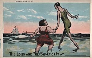 Seller image for beach postcard: The Long and Short of It (Atlantic City) for sale by Mobyville