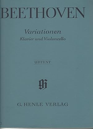 Beethoven Variationen fur Klavier und Violoncello.