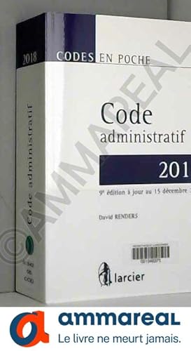 Bild des Verkufers fr Code en poche - Code administratif 2018:  jour au 15 dcembre 2017 zum Verkauf von Ammareal