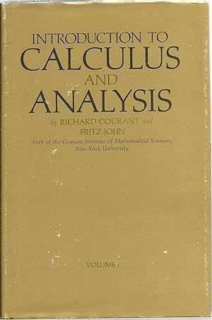 Image du vendeur pour Introduction To Calculus And Analysis mis en vente par Sabra Books