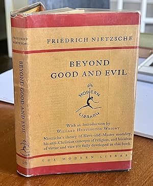 Bild des Verkufers fr Beyond Good and Evil **VERY RARE 1927 MODERN LIBRARY PRINTING WITH DUST JACKET** zum Verkauf von The Modern Library