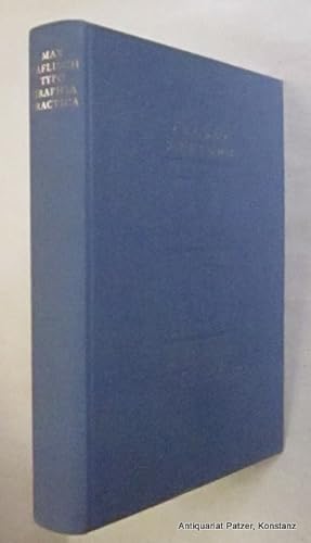 Imagen del vendedor de Typographia practica. Arbeiten aus vier Jahrzehnten. Hamburg, Maximilian-Gesellschaft, 1988. Fol. Mit zahlreichen teils farbigen Illustrationen u. Schriftbeispielen. 355 S. Or.-Lwd. a la venta por Jrgen Patzer