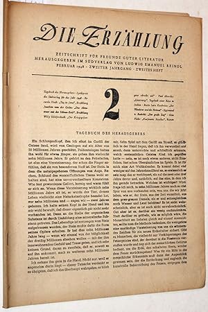 Die Erzählung. Zeitschrift für Freunde guter Literatur. Februar 1948 - Zweiter Jahrgang - Zweites...