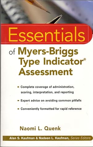 Bild des Verkufers fr Essentials of Myers-Briggs Type Indicator Assessment zum Verkauf von Clausen Books, RMABA