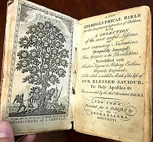 Seller image for Hieroglyphic Bible Children 1796 American juvenile rebus puzzle book A. Anderson for sale by RareMapsandBooks