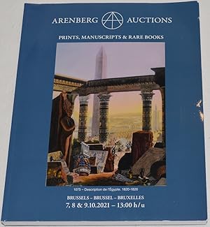 Arenberg Auctions: Prints, Manuscripts & Rare Books. Brussels, 7, 8 & 9.10.2021; Auction #18