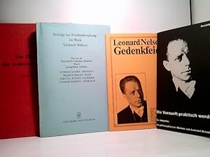 Konvolut bestehend aus 4 Bänden, zum Thema: Leonard Nelson.