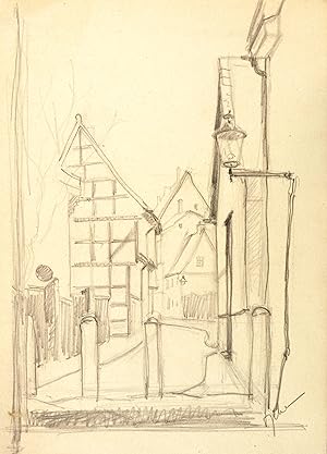 Engelmann, Wilhelm. - "Altstadtgasse in Goslar".