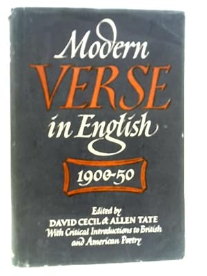 Seller image for Modern Verse In English 1900-50 for sale by World of Rare Books