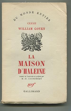 Immagine del venditore per La Maison d'Haleine. venduto da Librairie In-Quarto