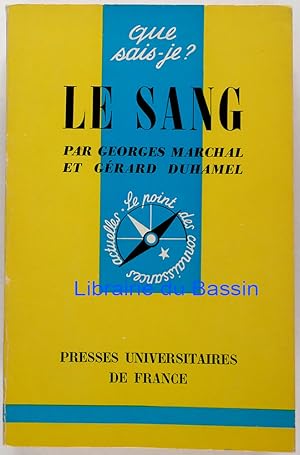 Image du vendeur pour Le sang mis en vente par Librairie du Bassin