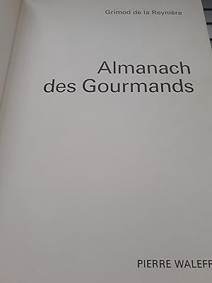 almanach des gourmands