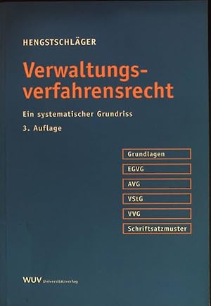 Bild des Verkufers fr Verwaltungsverfahrensrecht : ein systematischer Grundriss. zum Verkauf von books4less (Versandantiquariat Petra Gros GmbH & Co. KG)