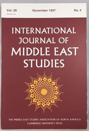 Seller image for International Journal of Middle East Studies, Volume 29, Number 4, November 1997 for sale by Great Expectations Rare Books