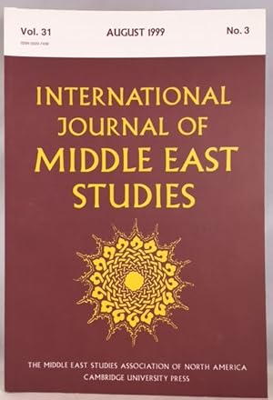 Imagen del vendedor de International Journal of Middle East Studies, Volume 31, Number 3, August 1999 a la venta por Great Expectations Rare Books