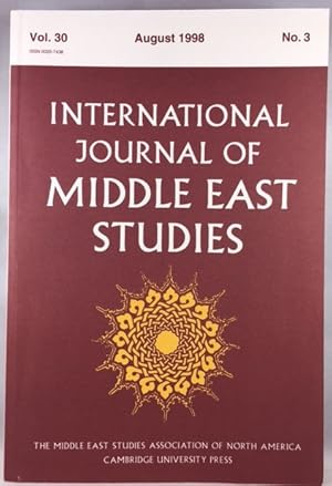 Imagen del vendedor de International Journal of Middle East Studies, Volume 30, Number 3, August 1998 a la venta por Great Expectations Rare Books