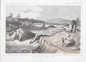 Seller image for Kettle Falls, Columbia River: General Report Plate # XLVII - Pacific Railroad Survey Lithograph for sale by The Book Shelf