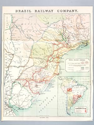 Brazil Railway Company [ Map - Carte en langue française ] Octobre 1912