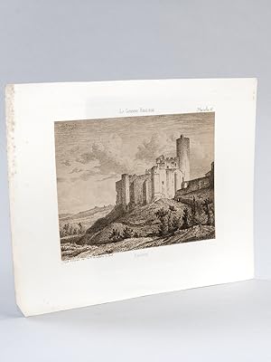 Rauzan [ Eau-forte originale extraite de la Guienne Militaire, Planche 28 : Château de Rauzan ]