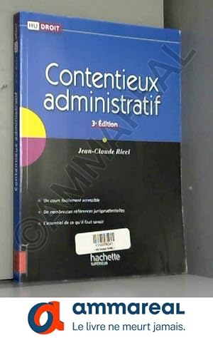 Seller image for CONTENTIEUX ADMINISTRATIF 3e dition for sale by Ammareal